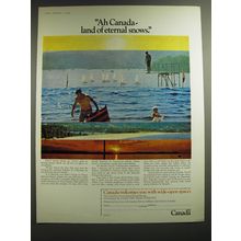 1969 Canada Tourism Ad - Ah Canada - land of eternal snows