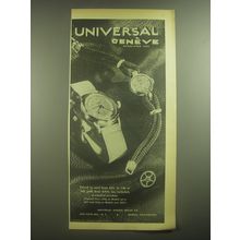 1945 Universal Geneva Watches Advertisement