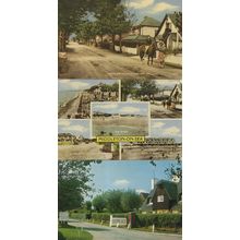 Middleton On Sea Pillar Box West Drive 3x 1970s Postcard s