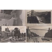 Clifton Suspension Bridge History River Avon 4x Real Photo Character Postcard s