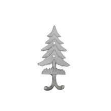 Pack Of 2] Whitewashed Cast Iron Pine Tree Decorative Metal Wall Hooks 6.5""