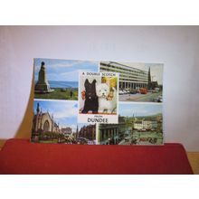 multiview,, DUNDEE, ANGUS used vintage postcard 1967 pm =