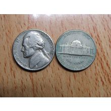 1962d USA 5 Cents Jefferson Nickel Coin