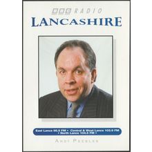 Andy Peebles, BBC Radio Lancashire, c.1990s - Publicity Card