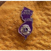 New Jersy Pin 1966 Lions Club International Convention Club #200