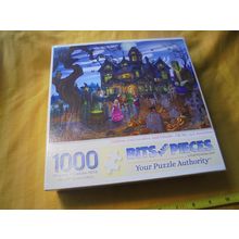 HAUNTED HOUSE "Goblins & Goodies & Ghouls!" 1000 Piece PUZZLE! $25.00 Shipped!!