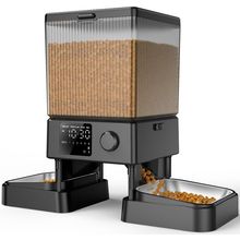 Oneisall Automatic Cat Feeder for 2 Cats, 20 Cups/5L Automatic Cat Food Dispense