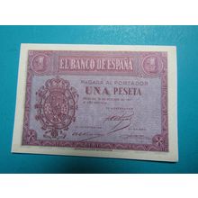 Espana Spain 1937 1 Peseta Banknote Reproduction - 6