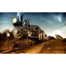 Old Trains 3 american Steammer Poster Canvas Movie Film Print A0 A1 A2 A3 A4 A5