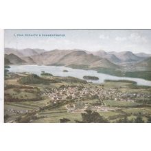 ED 480 KESWICK AND DERWENTWATER. PRINTED POSTCARD