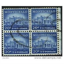 1956 Michel 669 - fine used (o) - block of 4