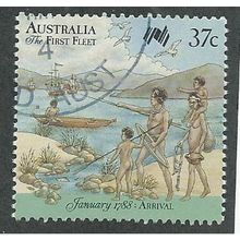 AUS 1988 37c 'THE FIRST FLEET - ARRIVAL' FINE USED (EBID44-489)