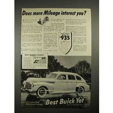 1941 Buick Special Sedan Car Ad - More Mileage