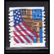 Used 2915A 32c U.S. Flag Over Porch Fine CNS 78777A 10x10 P/UL PA6054