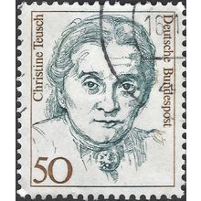 GERMANY, WOMEN, Christine Teusch (1888-1968), blue 1986, 50pf, #8