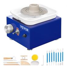 Mini Pottery Wheel, for Kids or Beginners, 2 Turntables 2.6in/3.9in Ceramic ...
