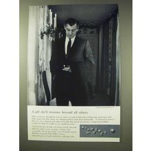 1960 De Beers Diamond Ad - Treasure Beyond All Others