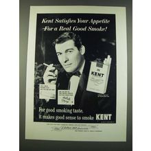 1960 Kent Cigarettes Ad - Satisfies Your Appetite