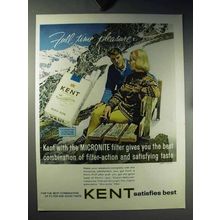 1960 Kent Cigarettes Ad - Full Time Pleasure