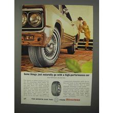 1966 Firestone Super Sports 500 Tire Ad - Naturally Go