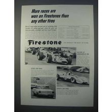 1966 Firestone Tire Ad - Graham Hill, Dick Petty
