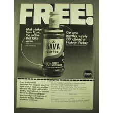 1970 Borden Kava Instant Coffee Ad - Mail a Label