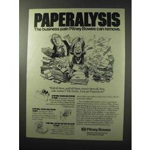 1977 Pitney Bowes Ad - Paperalysis Business Pain