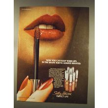 1977 Sally Hansen Perfect Lips Ad - Keep in the Shape