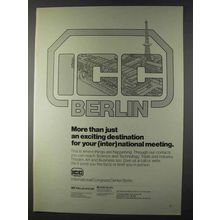 1980 ICC International Congress Center Berlin Ad