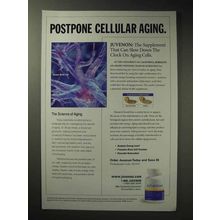 2005 Juvenon Health Supplement Ad - Postpone Aging