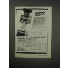 1990 BlockX Watercolors Ad