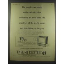 1954 English Electric Model T40 Television Ad - The people who supply radio