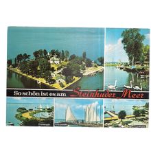 STEINHUDER MEER, GERMANY used vintage postcard 1976 postmark =
