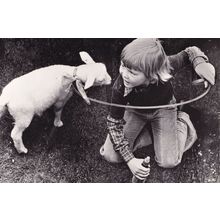 Prince William Willem Alexander & Goat in 1975 RPC Postcard