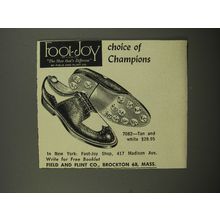 1953 Foot-Joy 7082 Shoes Advertisement - Choice of Champions