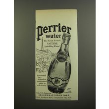 1953 Perrier Water Advertisement - The Great French Natural Sparkling Water