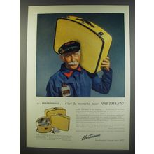 1956 Hartmann Luggage Ad - maintenant.. c'est le moment pour Hartmann