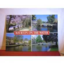 multiview, BOURTON-ON-THE-WATER, Gloucestershire unused postcard by J. Salmon =