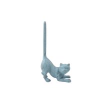 Pack Of 2] Rustic Light Blue Cast Iron Cat Paper Towel Holder 10""