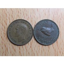 GB 1937 George VI Wren Farthing Coin