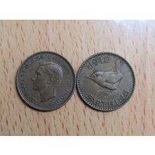 GB 1940 George VI Wren Farthing Coin