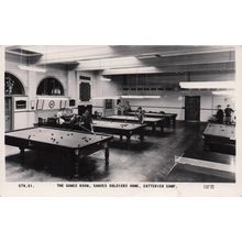 Nurses in Games Room Catterick Military Camp Yorkshire RPC Postcard