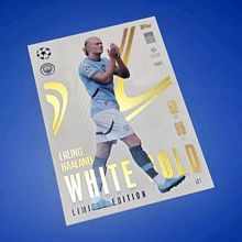 MATCH ATTAX EXTRA 2024 2025 WHITE GOLD Limited Edition Erling Haaland LE1