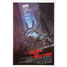 Escape from New York (1981)_2 Movie Film Poster Canvas iconic design