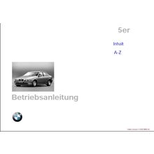 BMW 5er BETRIEBSANLEITUNG 1997 AUTO 217 SEITE DEUTSCH