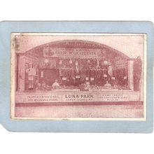 New York Coney Island Amusement Park Postcard Luna Park Bauer Sisters Deli~437