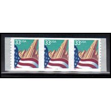 3281c 33c U.S. Flag Over City Fine MNH PNC 3433/3 PA4059