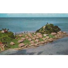 Serua Island Atoll Village Aerial Fiji Postcard
