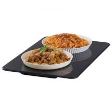 Electric Warming Tray, 16.5" x 11" Portable Tempered Glass Heating Tray with...