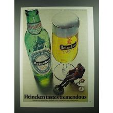 1976 Heineken Beer Ad - Tastes Tremendous